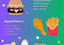 design a modern restaurant food menu and digital menu
